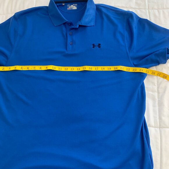 Under Armour Men’s HeatGear Golf Shirt – Blue – XL - Picture 10 of 14